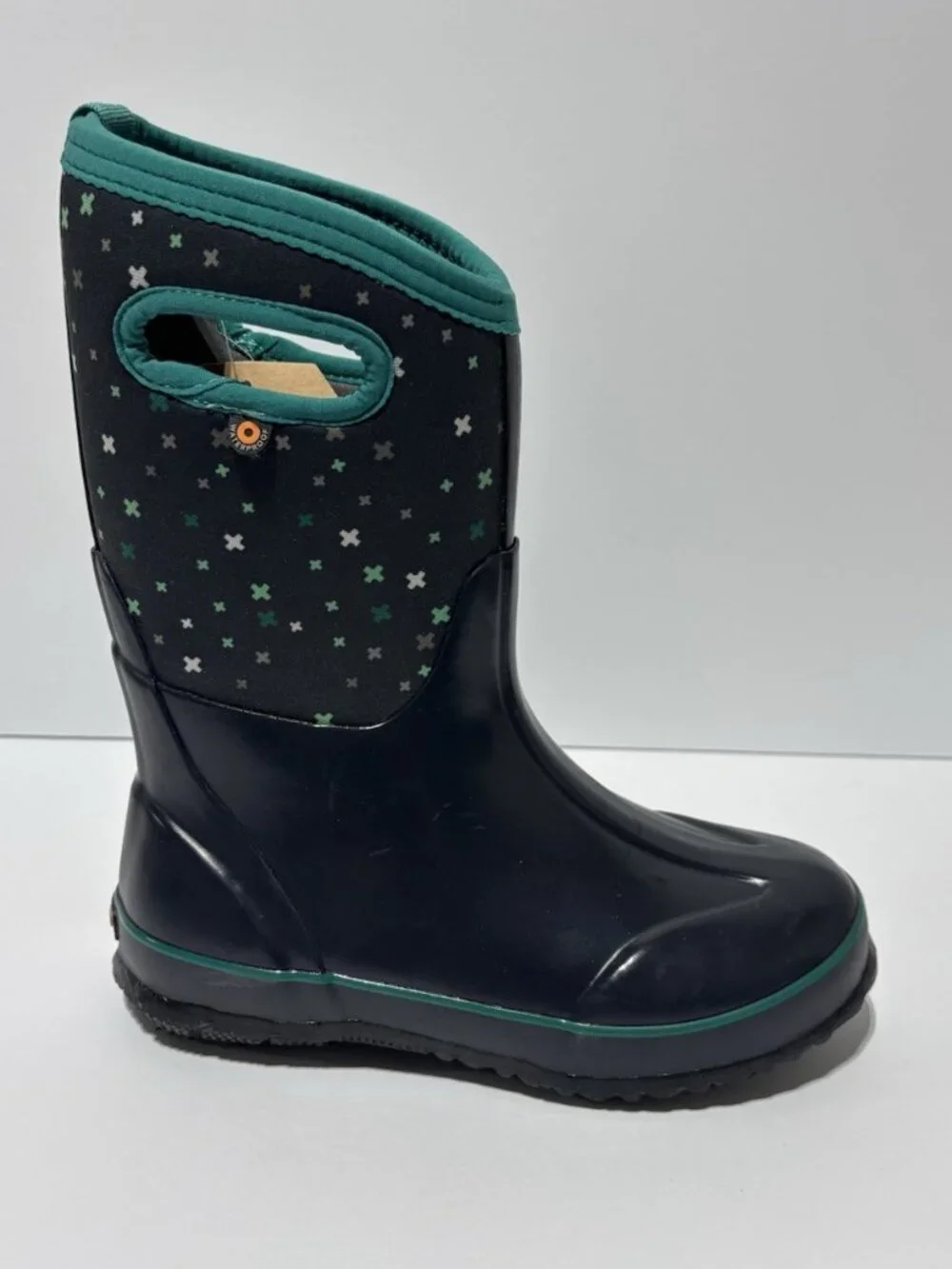Bogs Kids’ Classic Plus Rain Boots Blue Multi, Girls’ Size 3 M